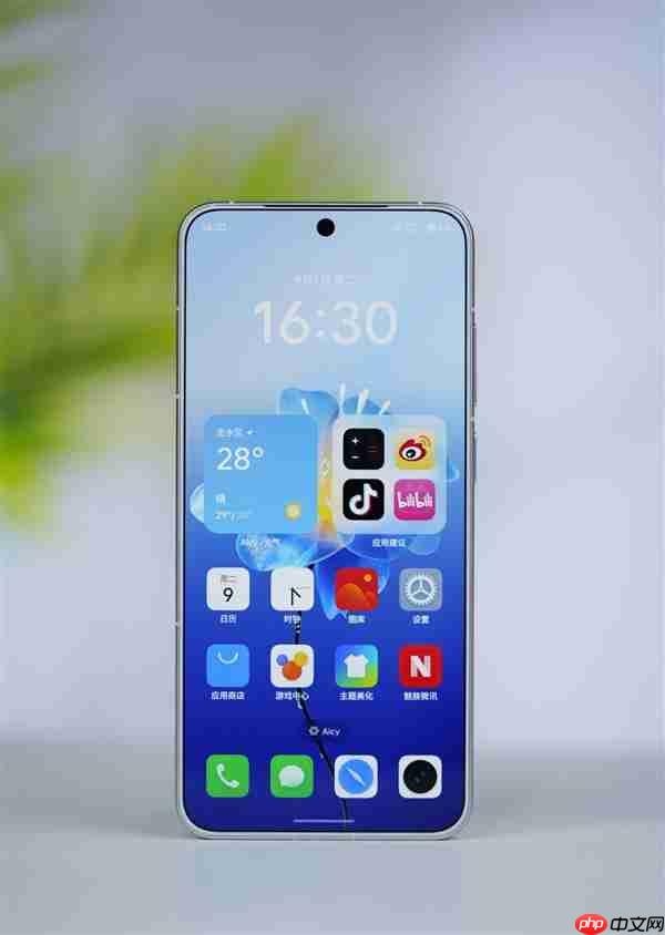 行业唯一四等边白面板！魅族22图赏