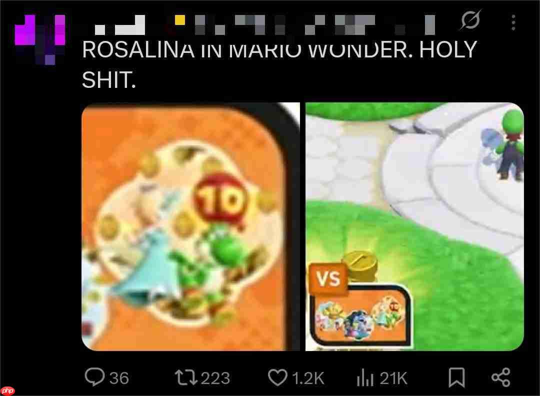 Switch2版《超级马里奥兄弟：惊奇》疑现未官宣角色