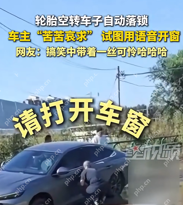 智能汽车的尴尬时刻：车轮空转自动落锁，车主隔窗与AI“对话” - php中文网