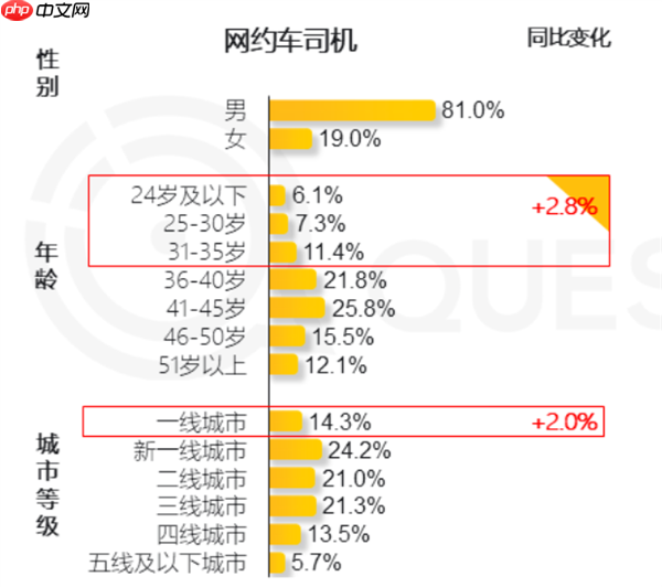 网约车司机大增23.3% 过去一年 更多35岁以下年轻人加入