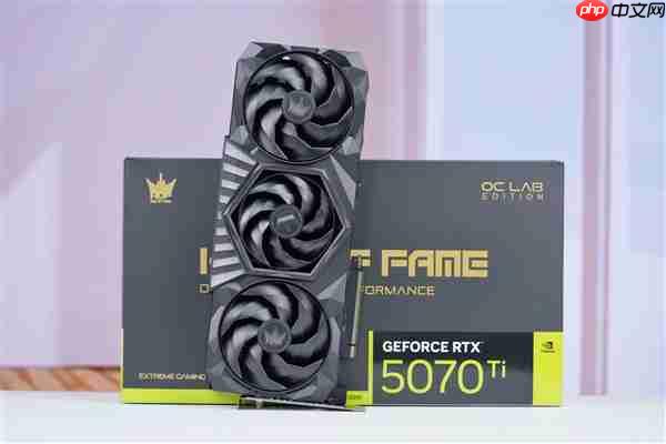 最强非公版！影驰RTX 5070 Ti HOF OC LAB黑魂X显卡图赏