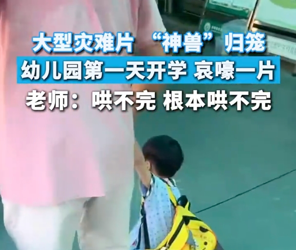 幼儿园第一天开学哀嚎一片 老师：根本哄不完