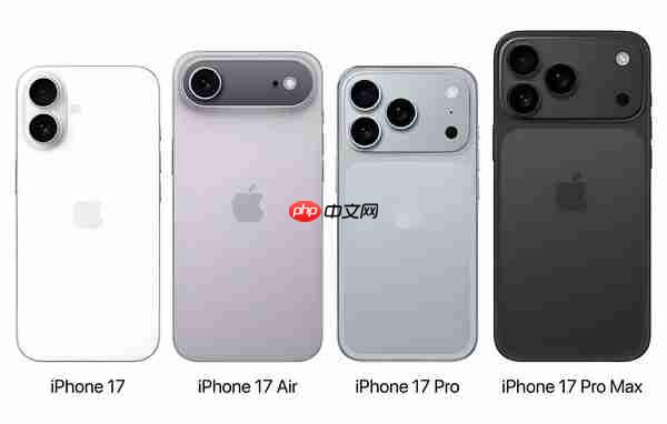 四机齐发！iphone 17系列揭秘：air极致纤薄 pro三摄升级