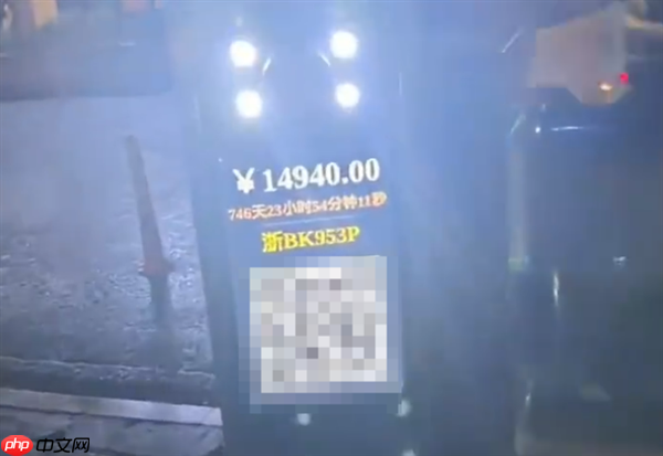 男子停车场停30分钟被收费14940元:有网友恶语相向