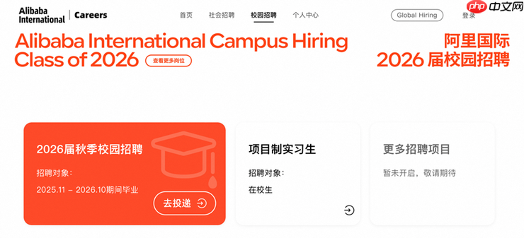 2026届毕业生看过来!阿里国际要招1000人!