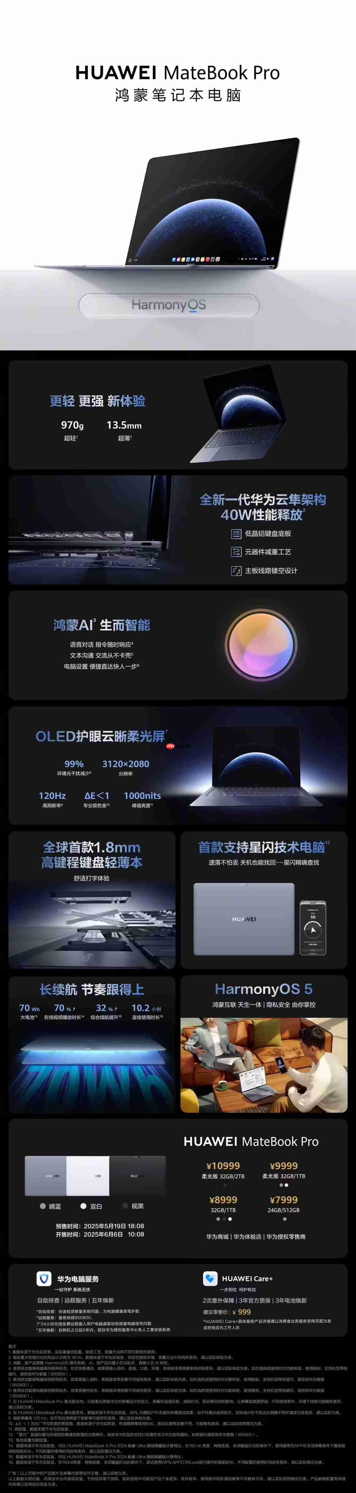 华为鸿蒙电脑开售：MateBook Fold非凡大师23999元起！