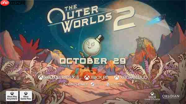 《天外世界2》宣布10月29日正式发售 首发加入XGP