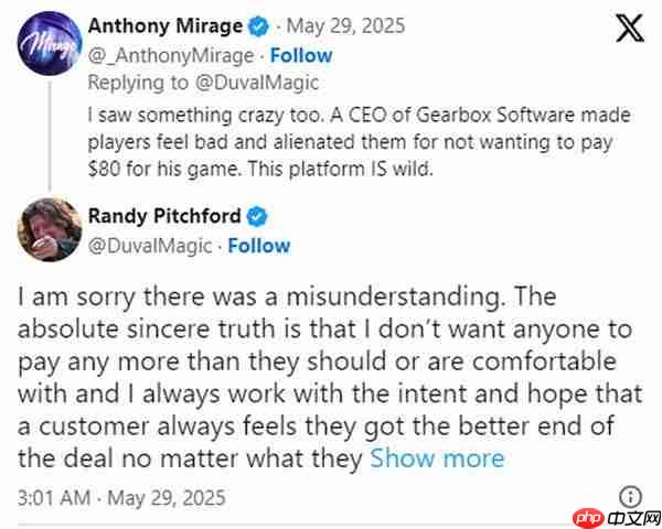 《无主之地4》总裁再发长文致歉：自己的言论被人误解