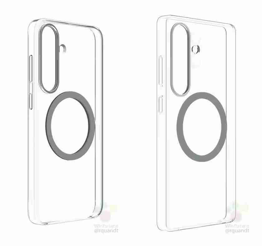 三星Galaxy S25系列渲染图再曝,Qi2磁吸充电手机壳亮相