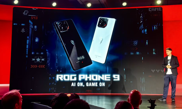 华硕rog游戏手机9幻影白配色亮相:后置独特点阵led