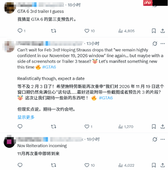 T2财报会议敲定日期!玩家饥渴等待:GTA6新预告快来!