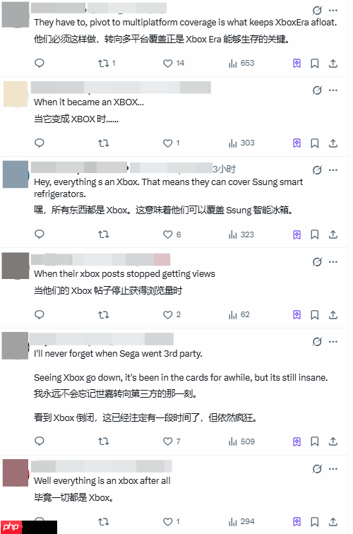 Xbox媒体发索尼PS新闻?网友扎心点评