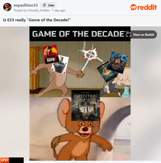 《光与影》年度最佳还不够!玩家热议:十年最佳