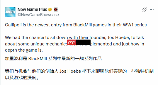 一战模拟射击新游！《加里波利》力求高度还原