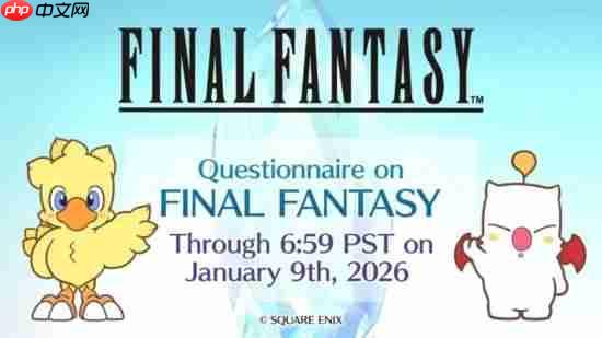 《最终幻想》大调查?SE官方反馈问卷正式上线