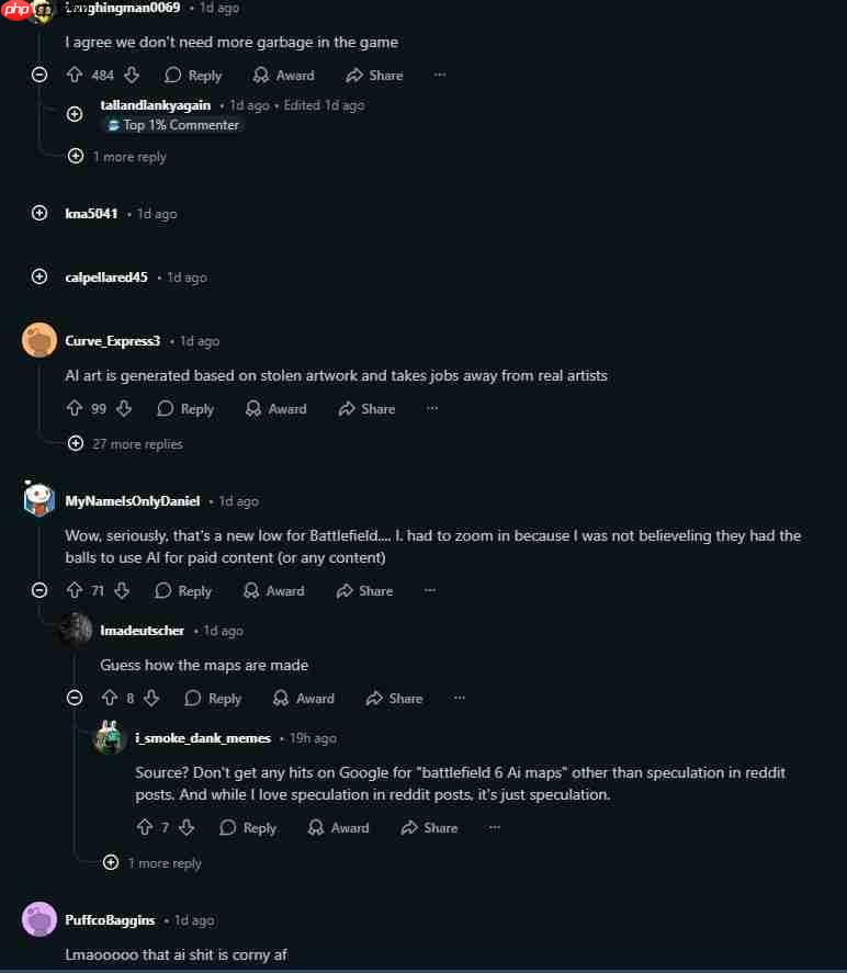 要求退款!《战地6》因AI生成内容遭玩家怒喷抵制