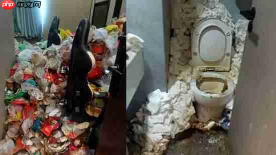 隔着屏幕都想吐！男子蜗居电竞酒店两年 垃圾堆一米高