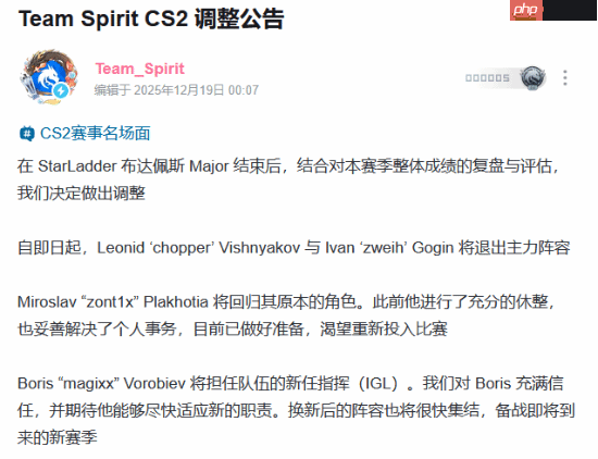 Donk好友magixx回归Team Spirit！zweih被下放至替补