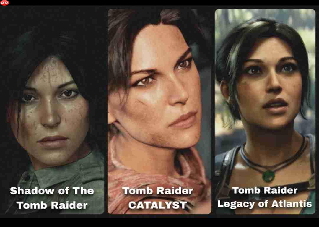 《古墓丽影》2007周年版和2026年重制版画面对比