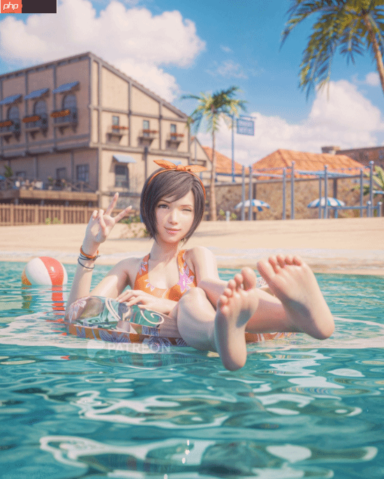 3D大神晒《最终幻想7》尤菲新图！圣诞小麋鹿太可爱了！