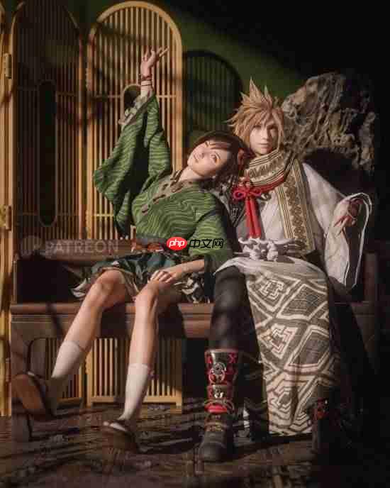 3D大神晒《最终幻想7》尤菲新图！圣诞小麋鹿太可爱了！