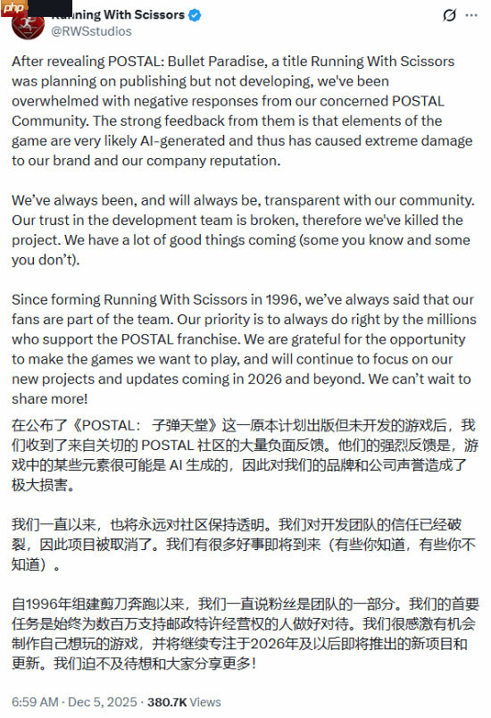 Steam新游仅一天便被发行取消！游戏矛盾激化引玩家狂喷