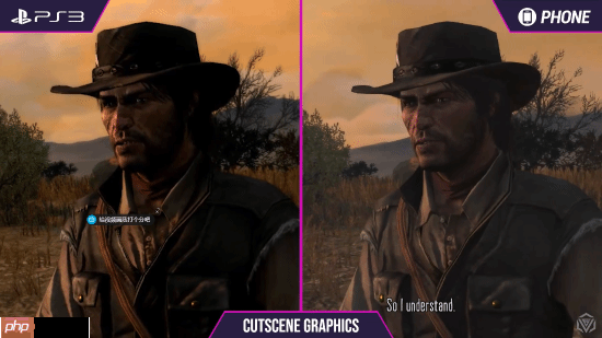 《荒野大镖客》PS3和手机画面对比:你认为谁赢了?