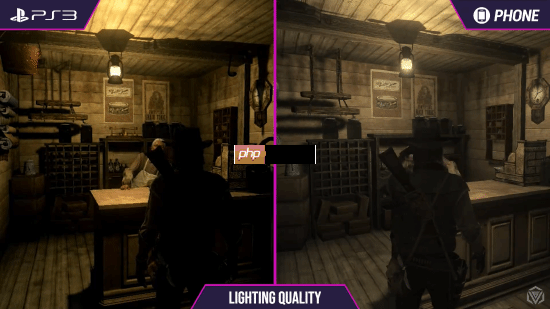 《荒野大镖客》PS3和手机画面对比:你认为谁赢了?