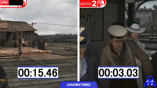 《荒野大镖客:救赎》NS和NS2画面对比:2K/60帧 加载超快