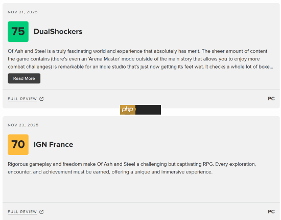 M站仅57分 这款中世纪开放世界RPG新作被批