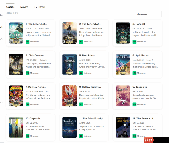 没选上太可惜了！外媒评未能入选TGA年度最佳游戏提名的四款神作