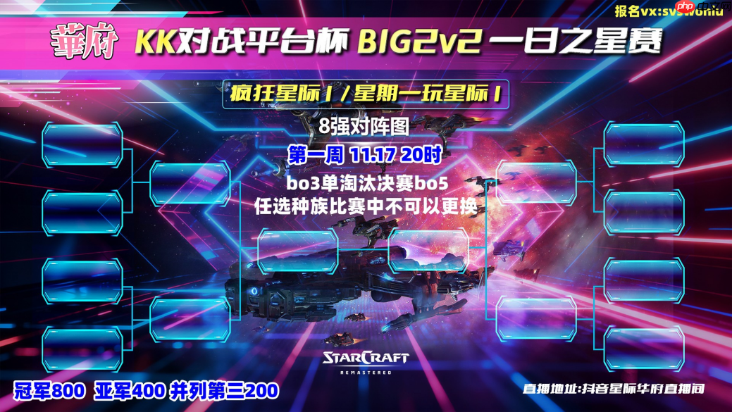 KK官方对战平台冠名“疯狂星际1”巅峰群殴赛开启！万人房+天梯即将来袭！