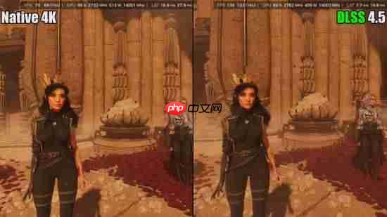 DLSS 4.5太强了!《光与影》性能模式画质接近原生4K