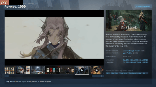 外媒盛赞《重返未来：1999》：P5级包装下的《杀戮尖塔》式RPG